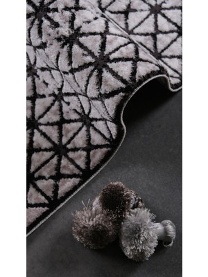 Uzel Woolen Bamboo Dark Akrilik Salon Halısı,oturma Odası Halısı, Modern Halı 1505D