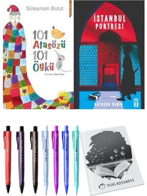 İstanbul Portresi ve 101 Atasözü 101 Öykü Süleyman Bulut 2'li Set - Kalem