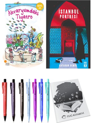 İstanbul Portresi ve Akvaryumdaki Tiyatro 2'li Set - Kalem
