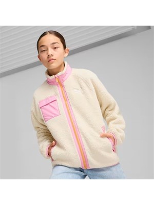 Puma Hybrid Sherpa Beyaz/pembe Çocuk Mont - 626504 87
