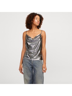 Jack & Jones Kadın Kare Yaka Parlak Bluz - Dina