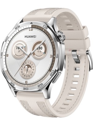 Sneezy Huawei Watch Gt5 46MM ile Uyumlu Metal Tokalı Dikiş Detaylı Şık Dokuma Silikon Kordon