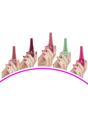 5 Adet Keratinli Besleyici Oje 14 ml SET2