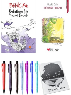 Irikıyım Timsah ve Bulutlara Şiir Yazan Çocuk 2'li Set - Kalem