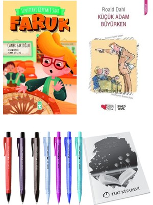 Küçük Adam Büyürken ve Sınıftaki Gizemli Saat Faruk 2'li Set - Kalem