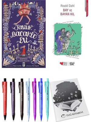 Bay ve Bayan Kıl ve Tavuk Bacaklı Ev 2'li Set - Kalem