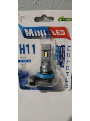 Photon H11 Mini Compact  LED Oto Ampul Photon 2li Set 2ADET