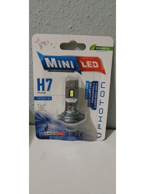 Photon H7 Mini Compact  LED Oto Ampul Photon 2li Set 2ADET