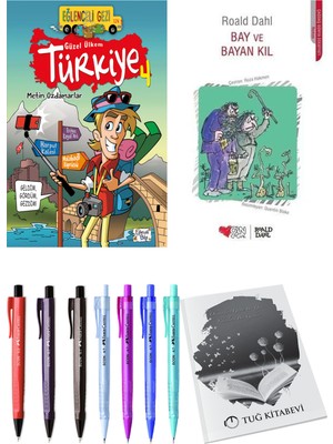 Bay ve Bayan Kıl ve Güzel Ülkem Türkiye 4 2'li Set - Kalem