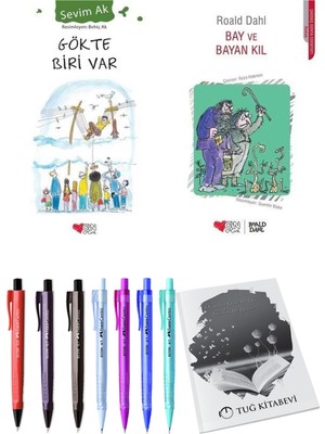 Bay ve Bayan Kıl ve Gökte Biri Var 2'li Set - Kalem