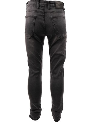 V214 Erkek Slim Likralı Jean Pantolon Tom Gri