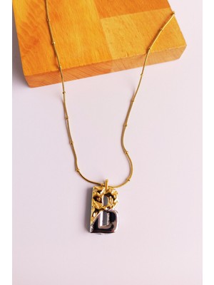 Nisan Kids Kişiye Özel Çift Renkli Çelik Harf Kolye