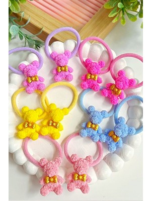 Nisan Kids Ayıcıklı Lastik Toka 1 Çift (2 Adet Lastik Toka)