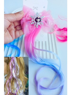 Nisan Kids Renkli Pens Yapay Saç Postiş