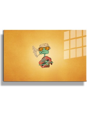 Miyrem Premium Glasses ^#sanatsal Yapayzeka, Creative Art, Pop Art Temalı Cam Tablo 284