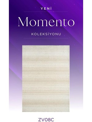 Royal Halı Momento ZV08C Krem Vizon Akrilik Yumuşak Dokulu Modern Halı