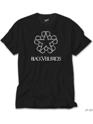 Z Zeplin Black Veil Brides Logo Siyah Tişört