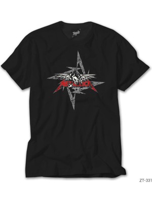Z Zeplin Metallica Seek And Destroy Blade Siyah Tişört