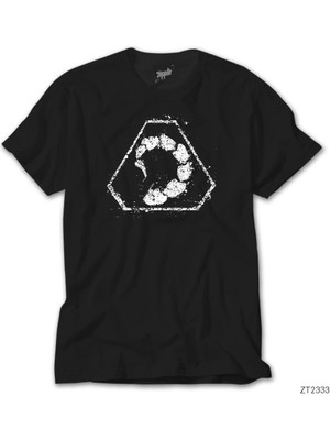 Z Zeplin Commodore 64 Vintage Logo Siyah Tişört