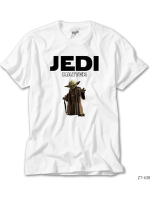 Z Zeplin Star Wars Yoda Jedi Master Beyaz Tişört