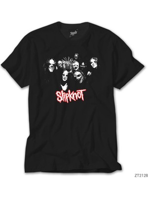 Z Zeplin Slipknot Hallowen Siyah Tişört