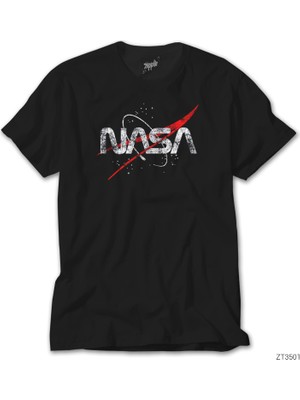 Z Zeplin Nasa Space Siyah Tişört