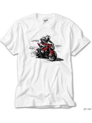 Z Zeplin Bmw S1000R Beyaz Tişört