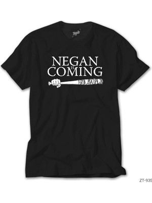 Z Zeplin The Walking Dead Negan Is Coming Siyah Tişört