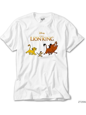 Z Zeplin Aslan Kral Simba ve Arkadaşları Beyaz Tişört
