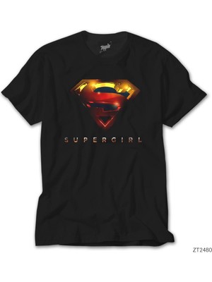Z Zeplin Super Girl Pink Logo Beyaz Tişört