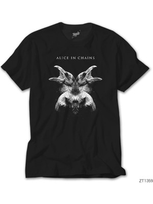 Z Zeplin Alice In Chains Hollow Siyah Tişört