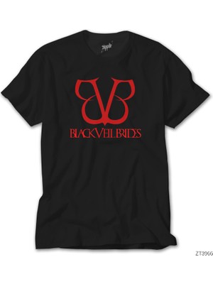 Z Zeplin Black Veil Brides Band Logo Siyah Tişört