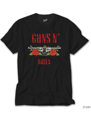 Z Zeplin Guns N Roses The Red Wall Siyah Tişört