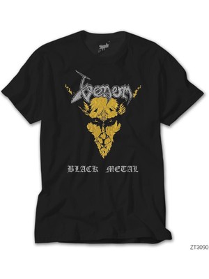 Z Zeplin Venom Black Metal Siyah Tişört