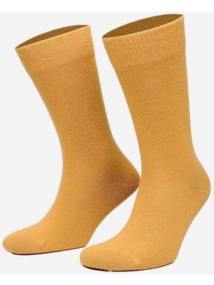 Mısırlı Erkek Koyun Yünü Tekli Safran Soket Çorap M 65003 Sf