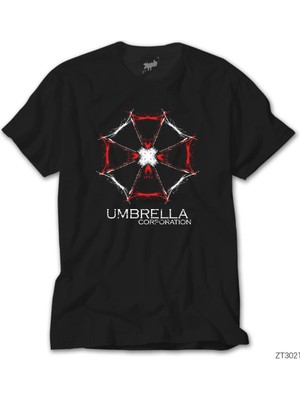 Z Zeplin Resident Evil Umbrella Corparation Siyah Tişört