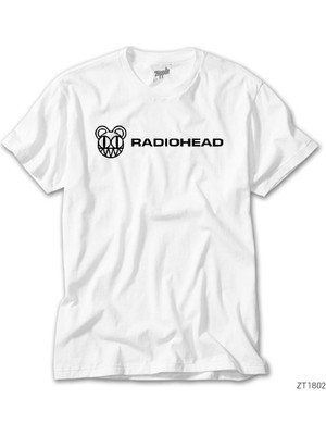 Z Zeplin Radiohead Logo Beyaz Tişört