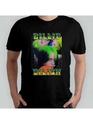 Pixxa Billie Eilish  Pamuklu Bisiklet Yaka T-Shirt Model 5
