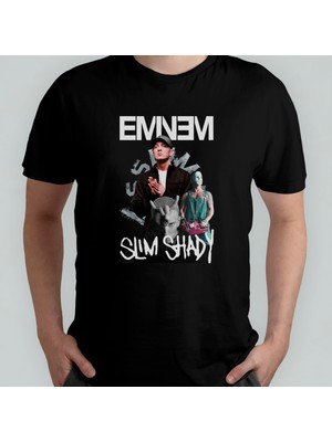Pixxa Eminem The Slim Shady  Pamuklu Bisiklet Yaka T-Shirt Model 5
