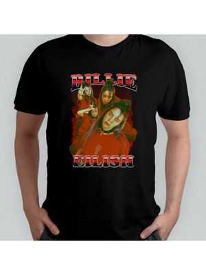 Pixxa Billie Eilish  Pamuklu Bisiklet Yaka T-Shirt Model 1