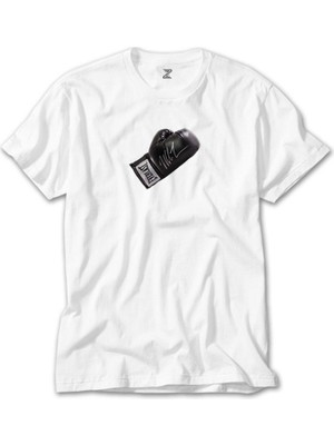 Z Zeplin Black Boxing Gloves Beyaz Tişört