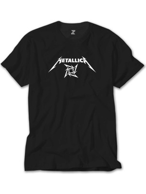 Z Zeplin Metallica Blade Dream Text Siyah Tişört