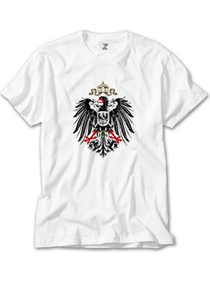 Z Zeplin Hearts Of Iron 4 Imperial Coat Of Arms Of Germany Beyaz Tişört