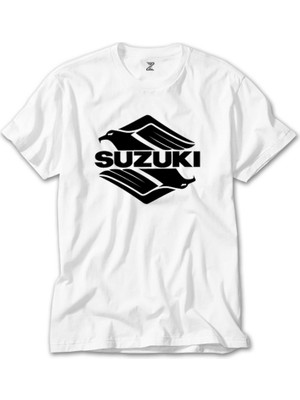 Z Zeplin Suzuki Intruder Beyaz Tişört