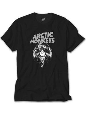 Z Zeplin Arctic Monkeys Monkey Siyah Tişört