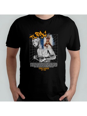 Pixxa Tupac 2pac  Pamuklu Bisiklet Yaka T-Shirt Model 15