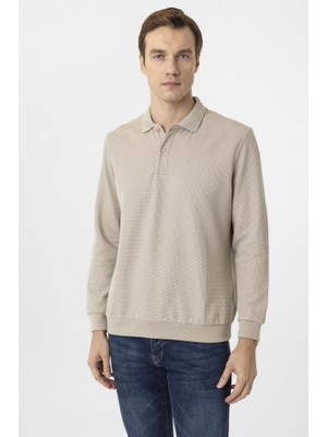 Süvari Polo Yaka Waffle Sweat