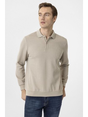 Süvari Polo Yaka Waffle Sweat