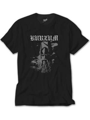 Z Zeplin Burzum True Norwegian Black Metal Siyah Tişört