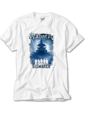 Z Zeplin Sabaton Bismarck Beyaz Tişört